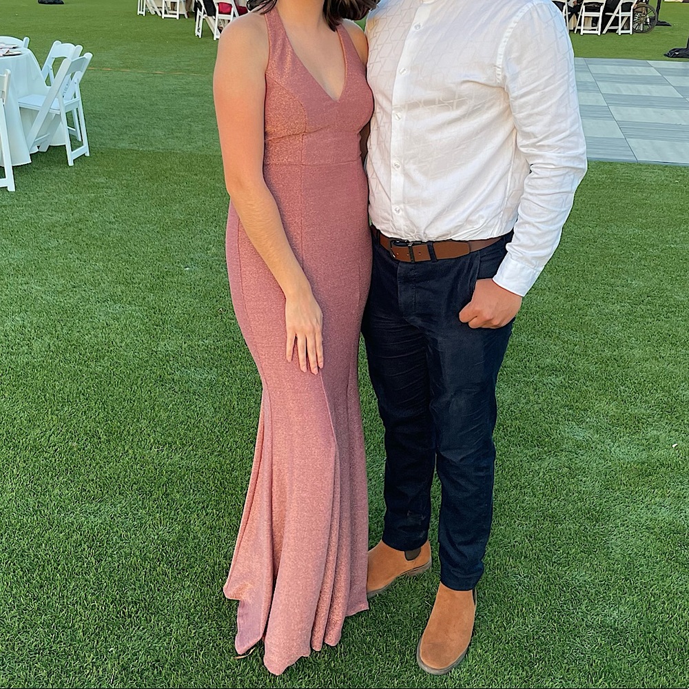 Rose Pink Wedding Or Prom Dress